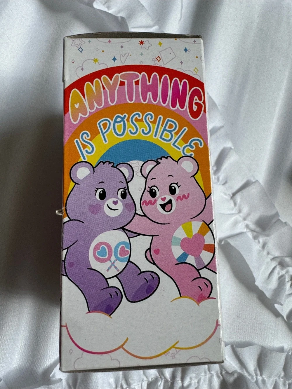 Care Bears mini Plush Lot - Blue, Pink, Green (Boxed Characters)